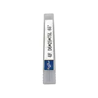 Fraise à queue carrée en carbure D6*25*75L à 65 degrés, fraise de fraisage CNC à 4 dents revêtue pour le traitement des alliages et de l'acier moulé