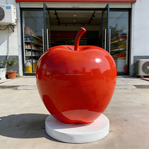 Изготовленные на заказ скульптуры фруктов в натуральную величину из стекловолокна, подходящие для наружной выкладки и декорации в фруктовых магазинах и супермаркетах - Product Image 2