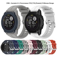 Bracelet de montre intelligent en silicone souple à dégagement rapide de 22mm pour Garmin Forerunner 955 945 935 Descent G1