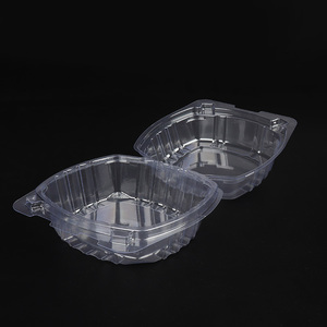 カスタムエコフレンドリー使い捨て透明プラスチック製クラムシェル型パッケージボックス（バーニッシュ加工済み）ハンバーガー、ピザ、寿司、サンドイッチのテイクアウト用 - Product Image 2