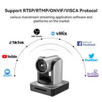 Dispositif de streaming vidéo Anywii 1080p équipement de streaming en direct ndi hdi lan poe ptz optics 30x sdi ptz caméra pour la diffusion sportive