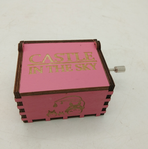 Caja de Música Personalizada de Madera para Días Festivos, Cajas de Regalo de Madera, Artesanías de Madera Tallada con Asa - Product Image 2