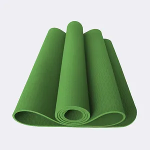 Yoga Beginner 6mm/8mm/10mm Eco-tasteless Yoga Mat Solid Color TPE Fitness Pilates Floor Workout Pads with Strap Yoga Bag