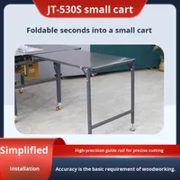 Scie à table horizontale pour le travail du bois, multifonctionnelle, pliable, sans poussière, précision, banc de travail mécanique à poussée-tirage