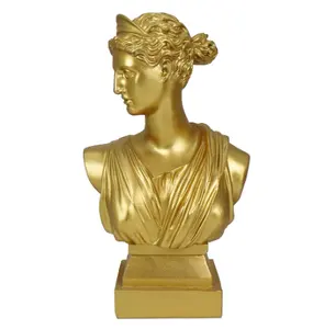 Patung Dekorasi Dewi keberuntungan Resin retro Yunani