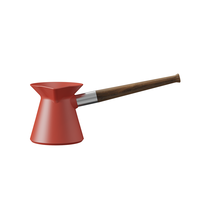 Cafetière turque en céramique haute qualité DHPO, design de luxe, poignée en bois de noyer, écologique, style scandinave minimaliste, coffret cadeau pour