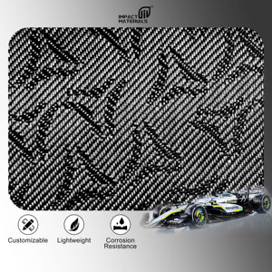 Tela de Fibra de Carbono Jacquard de 3K y 240 g/m² para Decoración de Piezas de Automóviles y Motocicletas, Ancho de 40 Pulgadas - Product Image 2