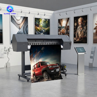 Impresora de inyección de tinta eco-solvente de 1.8m Epson XP600 i3200 con 1-8 cabezales de impresión, velocidad y resolución ajustables para publicidad, vinilo y papel fotográfico.