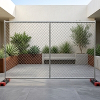 Clôture temporaire autoportante en acier galvanisé, anti-poussière, résistante aux intempéries et à la rouille, installation rapide, vente en gros, OEM, clôture personnalisée
