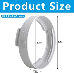 <span class=keywords><strong>Adaptateur</strong></span> <span class=keywords><strong>de</strong></span> <span class=keywords><strong>fenêtre</strong></span> <span class=keywords><strong>portable</strong></span> en plastique ABS écologique gris <span class=keywords><strong>de</strong></span> 5,9 pouces, épaisseur 1,5 mm, connecteur <span class=keywords><strong>de</strong></span> tuyau <span class=keywords><strong>pour</strong></span> climatisation manuelle domestique - Product Image 3