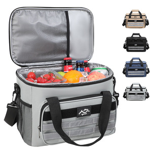 Nouveau <span class=keywords><strong>sac</strong></span> <span class=keywords><strong>isotherme</strong></span> grand format écologique, imperméable en nylon, boîte à <span class=keywords><strong>lunch</strong></span> <span class=keywords><strong>pour</strong></span> pique-niques, activités de plein air en famille, fermeture éclair personnalisée - Product Image 3