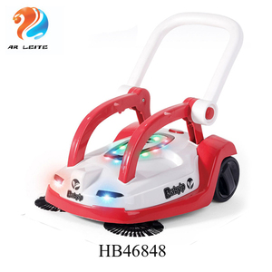 Andador de aprendizaje para bebés, andador de velocidad ajustable antideslizante, juguetes de barrido y limpieza, música ligera, 2 en 1 - Product Image 4