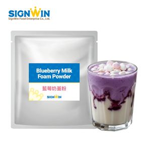 ท็อปปิ้งฟองบลูเบอร์รี่ลาเต้แบบอเนกประสงค์ ง่ายต่อการเตรียม บรรจุในถุงฟอยล์อะลูมิเนียมสำหรับเครื่องดื่มเย็น - Product Image 5