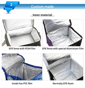 New Arrivals Blue White PE Plastic <strong>Cooler</strong> Bag Insulated Folding Picnic Portable <strong>Ice</strong> <strong>Pack</strong> Food Thermal Bag Custom <strong>Cooler</strong> Bag - Product Image 6