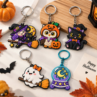 Gantungan Kunci PVC Grosir Karet Lembut Cetak UV Pola Kustom Logo Keyring Promosi Massal 2D Embossed Gantungan Kunci Personal