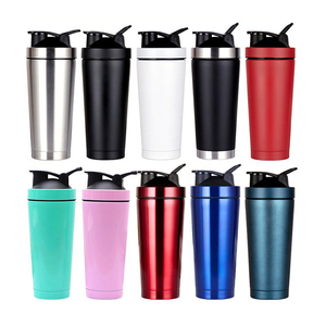 Bouteille de <span class=keywords><strong>shaker</strong></span> sportive écologique FX Factory de 720 ml, anti-fuite, isolée sous vide, en acier inoxydable 18/8, mélangeur de protéines - Product Image 6