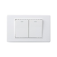 Prise murale standard américaine 118 grise pour le Canada, le Brésil et le Pérou, panneau PC, simple pôle, double pôle, 2 voies, prise USB, 250V