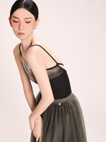 Justaucorps de ballet pour femme, combinaison d'entraînement et de correction de posture, camisole sans manches en maille pour adulte, lavage à la main