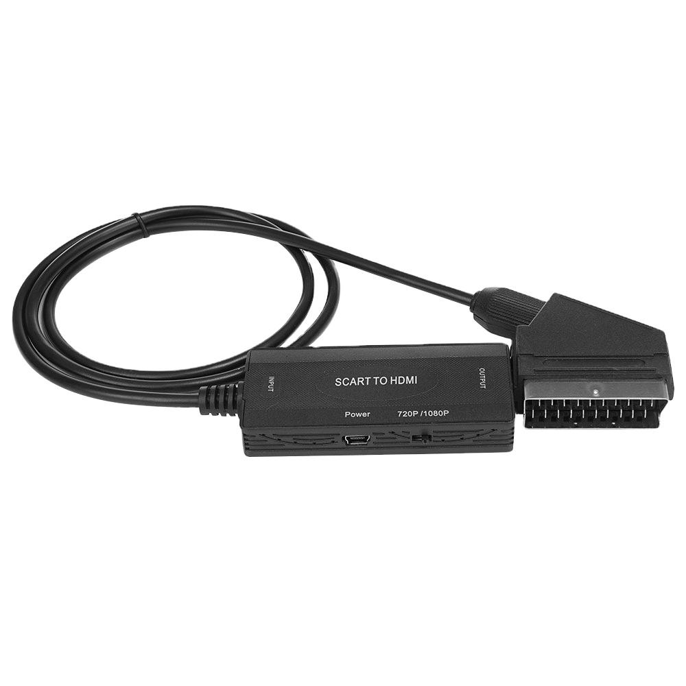 Noir - scart vers hdmi