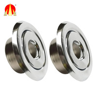 Ensemble de cache-rosette réglable en acier inoxydable avec finition chromée pour système d'extinction d'incendie, taille 1/2" ou 3/4"