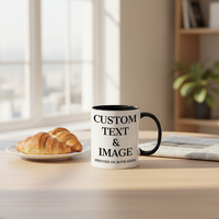 Tazas de café de cerámica de color liso con logotipo personalizado para regalos promocionales personalizados