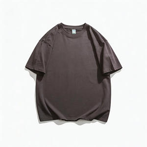 Camiseta Oversize de Algodón 100% para Hombre, Tejido Sólido, Manga Corta, Estilo Urbano, Ajuste Holgado, con Logotipo Personalizado, de Gran Gramaje - Product Image 3