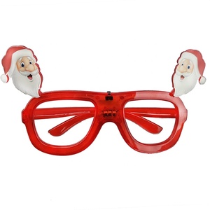 Nuovi Occhiali <span class=keywords><strong>di</strong></span> <span class=keywords><strong>Natale</strong></span> con Luce LED Lampeggiante, Montatura Rossa, Occhiali '<span class=keywords><strong>Buon</strong></span> <span class=keywords><strong>Natale</strong></span>' per Feste Notturne - Product Image 2