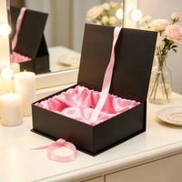 Boîte à perruque à fermeture magnétique personnalisée, emballage de luxe pour extensions de cheveux, boîte cadeau en papier avec impression de logo
