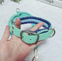 Laisse pour chiens OEM d'usine, accessoires pour chiens, laisse de chasse super résistante, laisse pour chien de spectacle, laisse mains libres pour chien, laisse 5-en-1 pour chien, avec quincaillerie violette