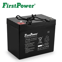 FirstPower LFP1250L 12V 50Ah con BMS Integrado para Carritos de Golf y Herramientas Eléctricas, Sistema Híbrido Solar, Energía de Respaldo