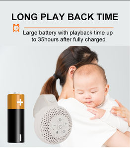 Máquina de Sonido Portátil para Dormir Bebés con Luz Nocturna, 16 Sonidos Relajantes y Función de Grabación, Máquina de Ruido Blanco - Product Image 6