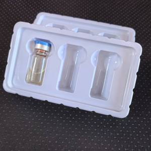 Plateau intérieur en plastique pour 3 flacons de 3 ml, plateau blister pour injection, emballage en plastique PVC, emballage médical souple - Product Image 3