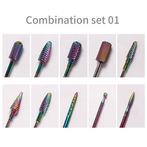 Juego de 10 Herramientas para Pulir Uñas, Brocas de Carburo de Titanio y Aleación de Acero de Tungsteno, Juego de Puntas para Remover y Pulir Uñas en Caja de Aluminio - Product Image 2