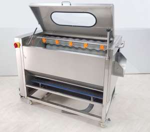 Automatische Gewerbliche Obst- und Gemüsewaschmaschine mit Reinigungsrollen für Kartoffeln, Ingwer, Lotus, Papaya und Süßkartoffeln - Product Image 3