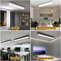 Système d'éclairage suspendu linéaire LED architectural avec une efficacité élevée de 80 W pour les espaces de travail de bureau et les zones hôtelières