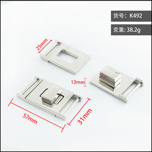 Boucle de ceinture en alliage de zinc, diamètre intérieur 25 mm, couleur argent, pour ceintures, sacs et accessoires - Product Image 5