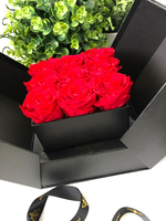 Jede Liebe konservierte Rosen in einer Box Personal isierte Black Box Jubiläums geschenke Geburtstag Blumen Rose Blumen kasten bereit zu versenden