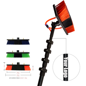 Adjustable 7m Telescopic Aluminum Pole Metal Water Fed Poles With Cleaning <b>Brush</b> for <b>Window</b> Solar Panel Cleaning - Product Image 1