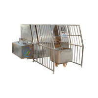 Chariot industriel, machine à laver, équipement de nettoyage haute pression pour usine alimentaire