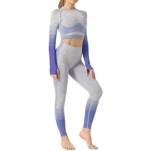 Ensemble de vêtements de sport pour femmes sans couture, leggings sculptants et soutien-gorge de sport - Product Image 4