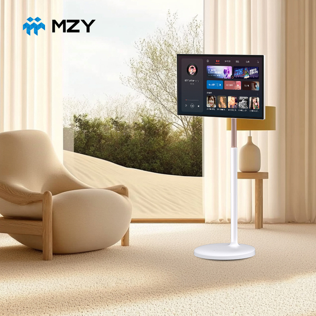 Best Price Indoor 32 Inch Smart Android Portable TV Free Play LED Display Full HD 60Hz Wireless Touch Screen Wheels