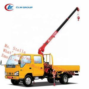 Nouveau design japonais I Suzu 600P Pick-up cabine double avec grue à flèche Unic Urv260 de 2,6 tonnes pour ventes chaudes - Product Image 1