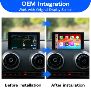 Kit d'Interface Décodeur <span class=keywords><strong>MMI</strong></span> A3 A4 A5 <span class=keywords><strong>Q2</strong></span> Q7 B9 avec HDMI Sans Fil Apple CarPlay Android Auto pour <span class=keywords><strong>Audi</strong></span> 2012-2018 - Product Image 2