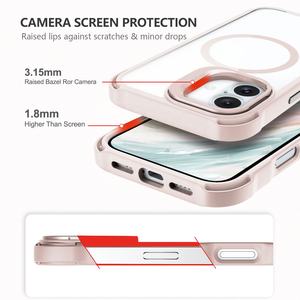 Trend ing Magnetic Wireless Charging Handy hülle für <span class=keywords><strong>iPhone</strong></span> 15 16 Pro Bracket Lens Handy hüllen für <span class=keywords><strong>iPhone</strong></span> 16 - Product Image 4
