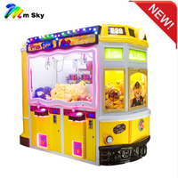 M SKY Machine de jeu d'arcade à monnayeur avec grue à pinces pour 4 blocs et distributeur de monnaie, pour centres de divertissement familiaux intérieurs