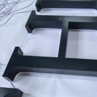 Signalétique personnalisée haut de gamme : Lettres rétroéclairées en acier inoxydable 304 Seiko peintes par pulvérisation + acrylique (taux de réachat élevé)