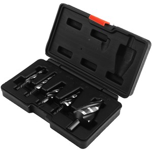 Kit de forets étagés HSS M35 en acier rapide nitrué au cobalt de haute qualité, à dégagement rapide, à quatre cannelures spirales, finition noire - Product Image 2