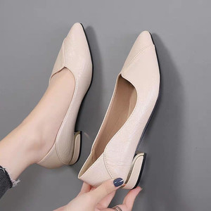 Scarpe da Donna in Pelle Nera con Tacco Spesso, Comode per Lavoro, Colloquio e Cerimonie - Product Image 4