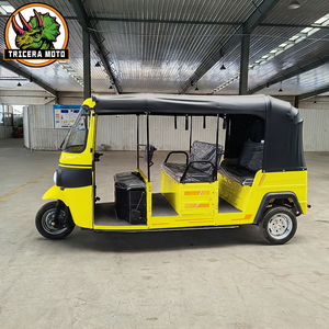 Tricycles et Tuk-tuks électriques <span class=keywords><strong>de</strong></span> haute qualité à carrosserie fermée pour le <span class=keywords><strong>transport</strong></span> <span class=keywords><strong>de</strong></span> passagers, 6 à 9 places, moteur 4000W 72V, batterie au lithium - Product Image 1