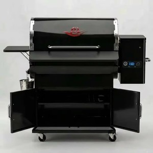 <span class=keywords><strong>Grande</strong></span> Griglia <span class=keywords><strong>a</strong></span> Pellet in Acciaio con Carrello per Cucinare, Affumicare e Barbecue di Carne in <span class=keywords><strong>Cucina</strong></span> all'Aperto - Product Image 3